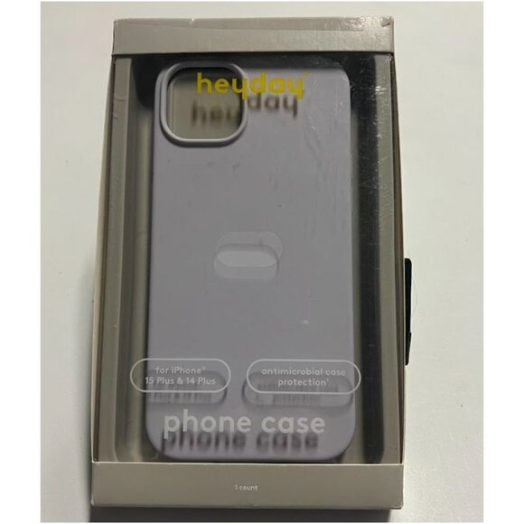 Heyday Silicone MagSafe Case for iPhone 14 Plus & 15 Plus Soft‑Purple Matt - Picture 1 of 4